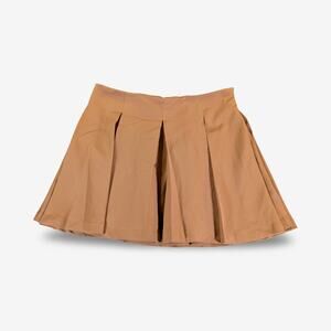 NWT Mustard Seed Brown Pleated Skort M